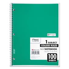 Spiral Notebook, 1 Subject, Medium ...